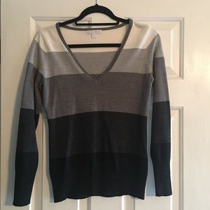 New York & Company striped sweater.